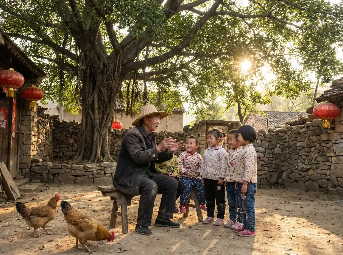老人在大榕树下给孩子们讲故事 - 不可撤消 在线观看 乡村记忆